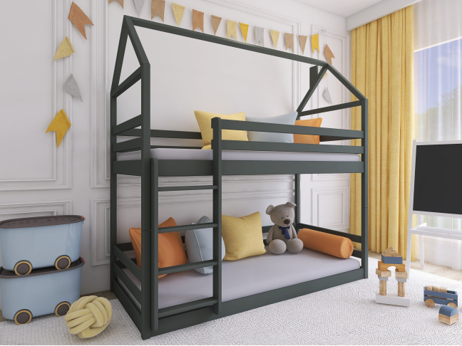 Dviaukštė vaikiška lova AXEL 90x190 2 Dviaukštė vaikiška lova AXEL 90x190 2