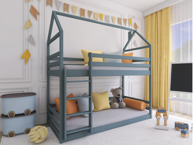Dviaukštė vaikiška lova AXEL 90x190 3 Dviaukštė vaikiška lova AXEL 90x190 3