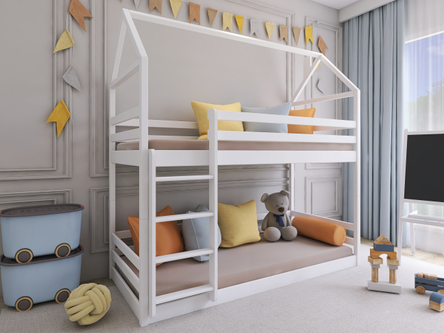 Dviaukštė vaikiška lova AXEL 90x190 Dviaukštė vaikiška lova AXEL 90x190