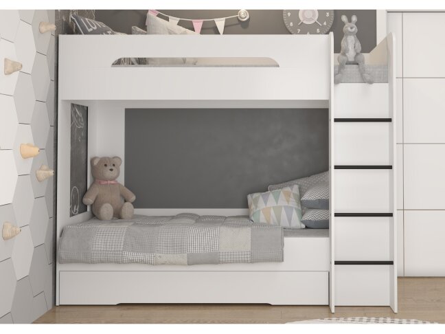 Dviaukštė vaikiška lova BLANC P 2 Dviaukštė vaikiška lova BLANC P 2