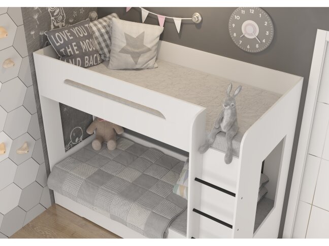Dviaukštė vaikiška lova BLANC P 3 Dviaukštė vaikiška lova BLANC P 3