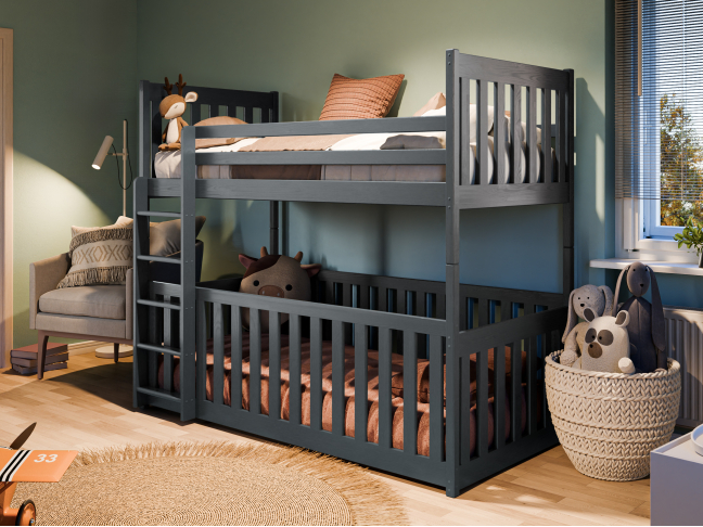 Dviaukštė vaikiška lova CRIS 90x190 1