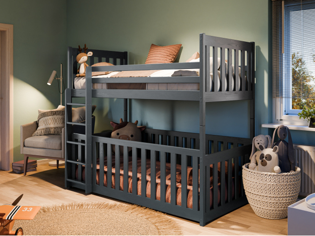Dviaukštė vaikiška lova CRIS 90x200 1