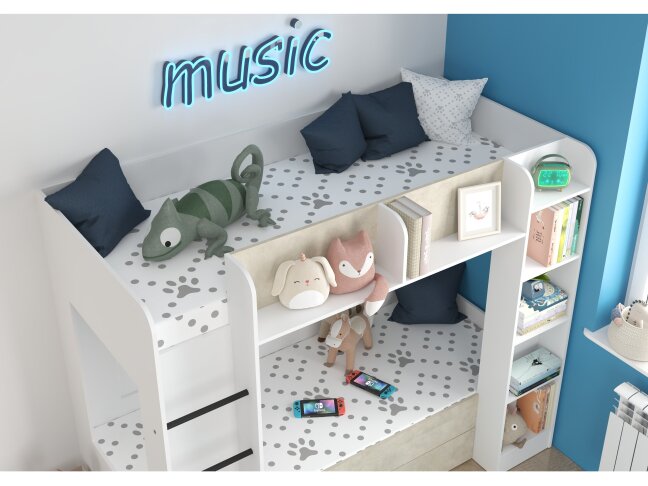 Dviaukštė vaikiška lova EVEREST L 3