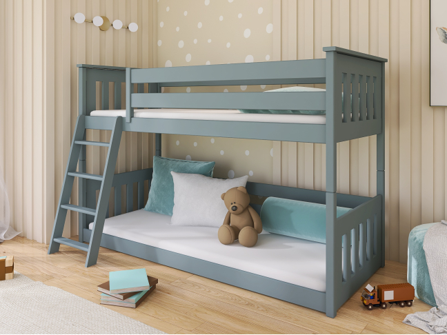 Dviaukštė vaikiška lova KEVIN 80x200 2 Dviaukštė vaikiška lova KEVIN 80x200 2