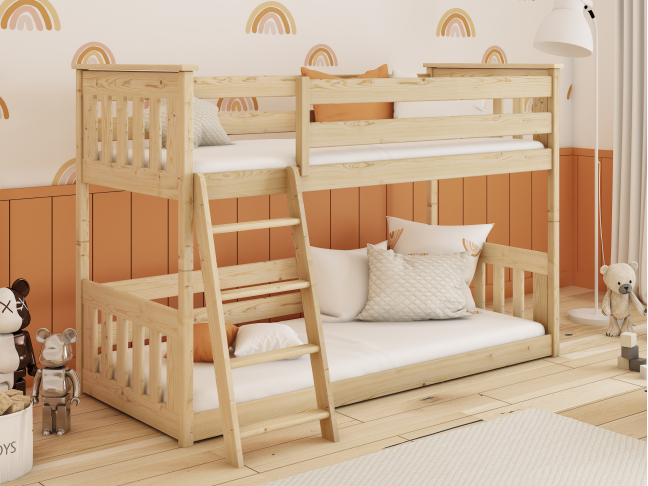 Dviaukštė vaikiška lova KEVIN 90x200 3 Dviaukštė vaikiška lova KEVIN 90x200 3