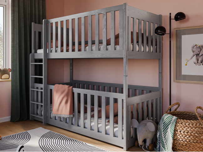 Dviaukštė vaikiška lova KONRAD 80x160 7