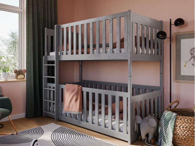 Dviaukštė vaikiška lova KONRAD 80x180 3