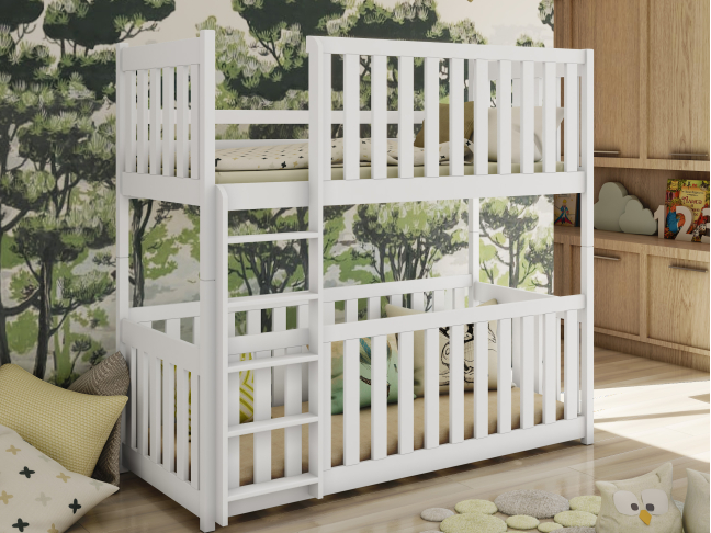 Dviaukštė vaikiška lova KONRAD 80x200 2 Dviaukštė vaikiška lova KONRAD 80x200 2