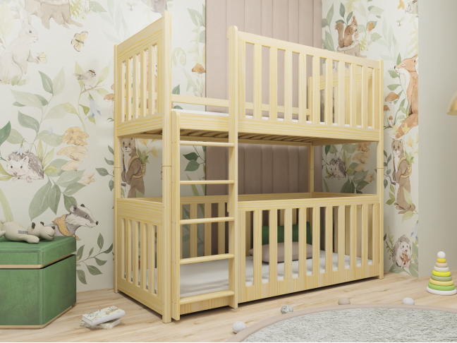 Dviaukštė vaikiška lova KONRAD 80x200 5