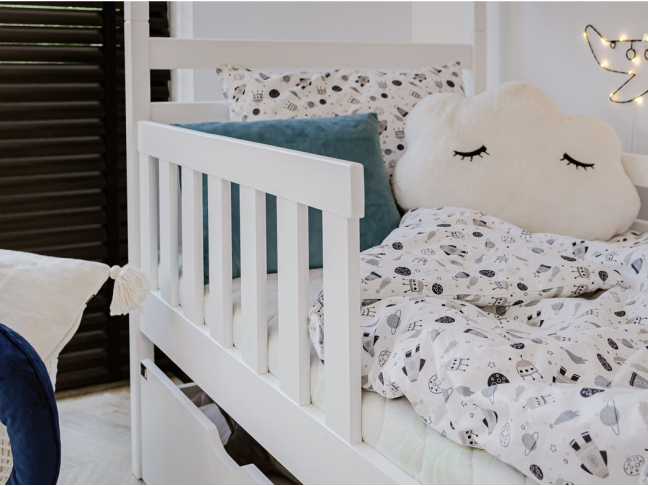 Dviaukštė vaikiška lova su stalčiais MONIKA 80x160 7 Dviaukštė vaikiška lova su stalčiais MONIKA 80x160 7