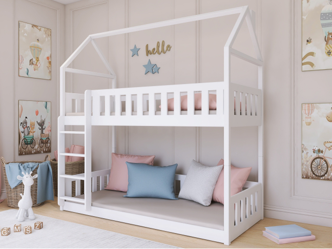 Dviaukštė vaikiška lova POLA 80x160 2 Dviaukštė vaikiška lova POLA 80x160 2