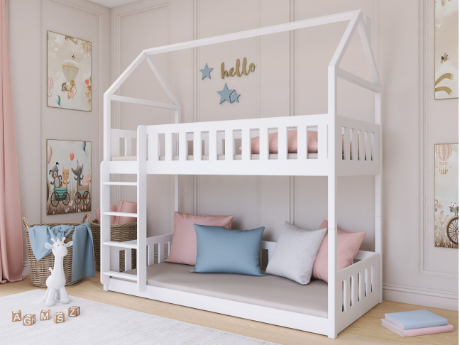 Dviaukštė vaikiška lova POLA 80x200 2 Dviaukštė vaikiška lova POLA 80x200 2
