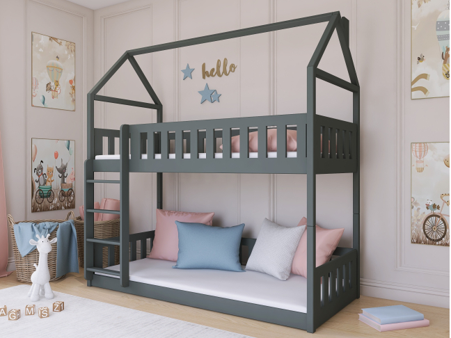 Dviaukštė vaikiška lova POLA 80x200 1