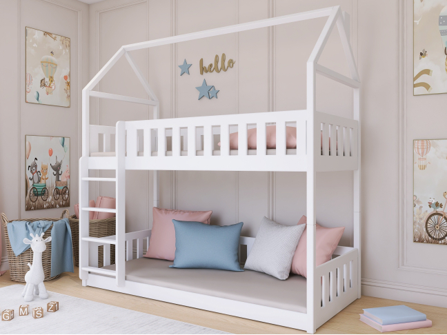 Dviaukštė vaikiška lova POLA 90x190 1 Dviaukštė vaikiška lova POLA 90x190 1