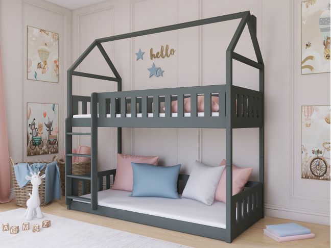 Dviaukštė vaikiška lova POLA 90x190 3