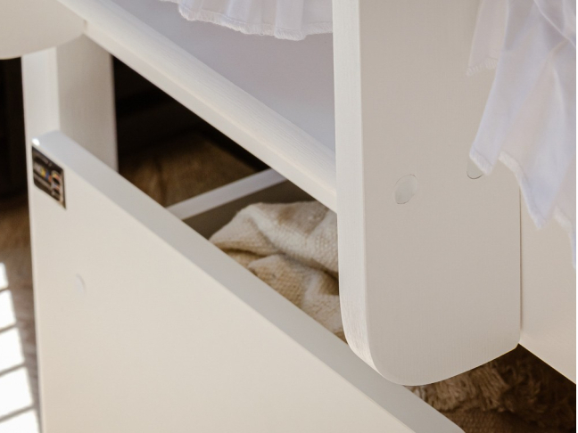 Dviaukštė vaikiška lova su stalčiais DAWID 80x160 7