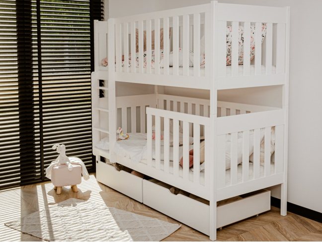 Dviaukštė vaikiška lova su stalčiais DAWID 80x200 3