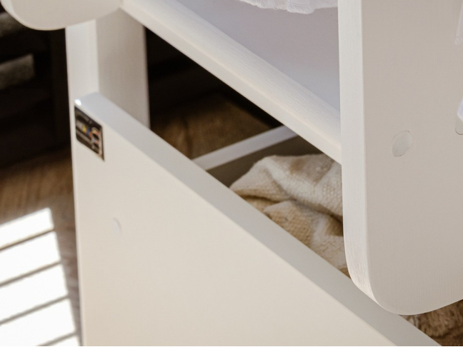 Dviaukštė vaikiška lova su stalčiais DAWID 90x190 7