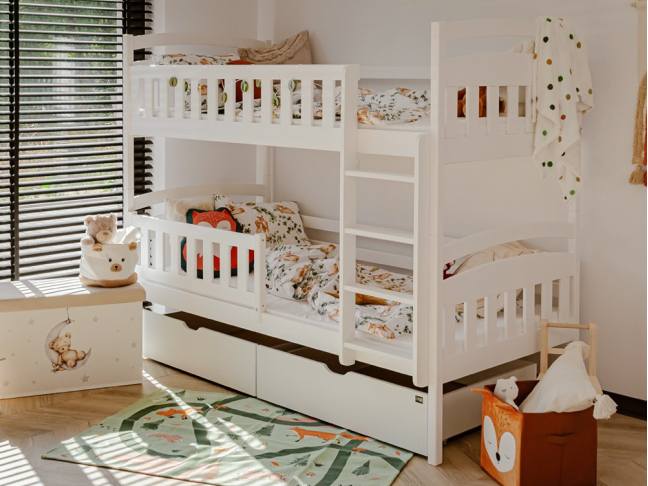 Dviaukštė vaikiška lova su stalčiais IGNAS 90x190 4