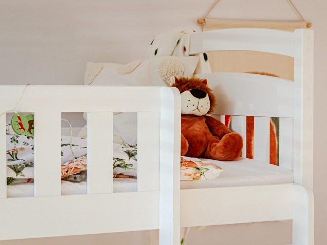 Dviaukštė vaikiška lova su stalčiais IGNAS 90x190 5