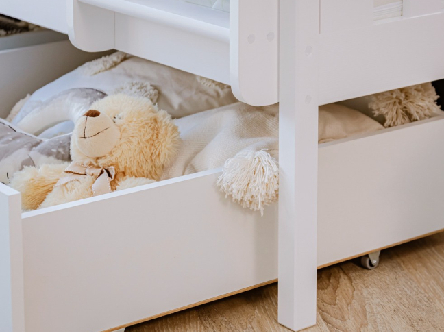 Dviaukštė vaikiška lova su stalčiais MONIKA 80x180 8 Dviaukštė vaikiška lova su stalčiais MONIKA 80x180 8