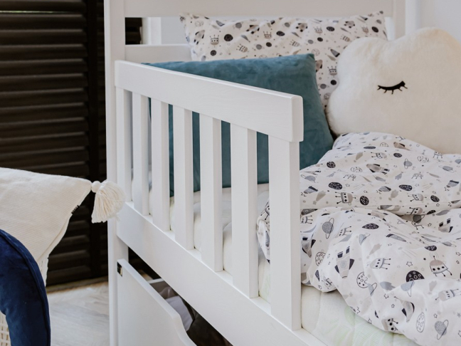 Dviaukštė vaikiška lova su stalčiais MONIKA 80x200 7 Dviaukštė vaikiška lova su stalčiais MONIKA 80x200 7