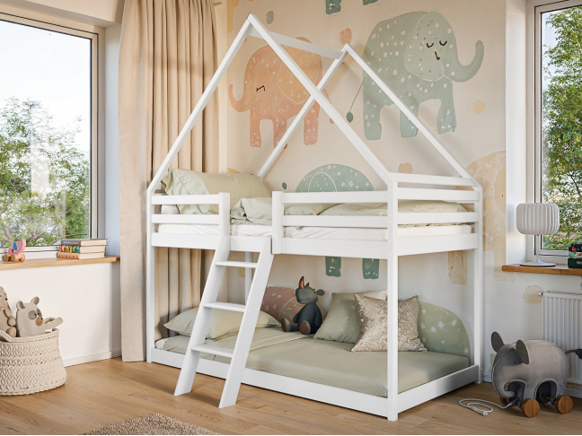 Dviaukštė vaikiška lova SWEET 90x200 1