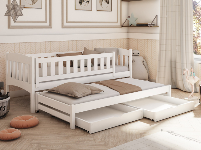 Dvigulė vaikiška lova su stalčiais AMELKA 80x200 1 Dvigulė vaikiška lova su stalčiais AMELKA 80x200 1