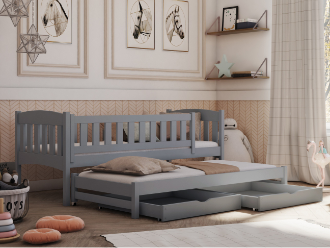 Dvigulė vaikiška lova su stalčiais AMELKA 90x190 4 Dvigulė vaikiška lova su stalčiais AMELKA 90x190 4