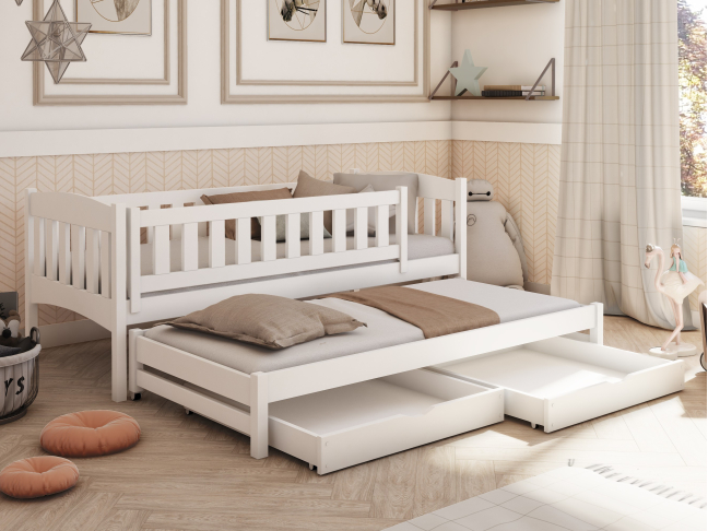 Dvigulė vaikiška lova su stalčiais AMELKA 90x190 1 Dvigulė vaikiška lova su stalčiais AMELKA 90x190 1