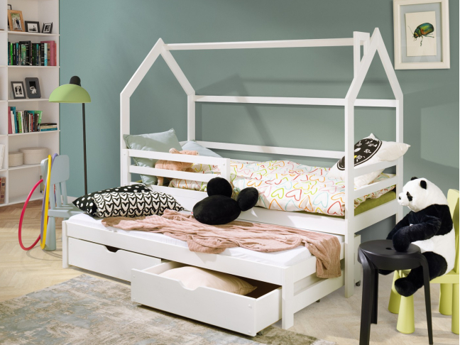 Dvigulė vaikiška lova su stalčiais DISNEY 80x180 1 Dvigulė vaikiška lova su stalčiais DISNEY 80x180 1