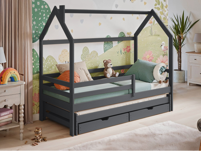 Dvigulė vaikiška lova su stalčiais DISNEY 80x180 3 Dvigulė vaikiška lova su stalčiais DISNEY 80x180 3