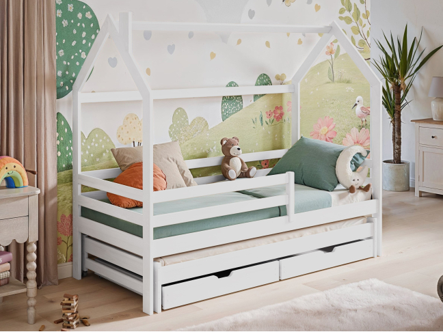 Dvigulė vaikiška lova su stalčiais DISNEY 90x190 Dvigulė vaikiška lova su stalčiais DISNEY 90x190