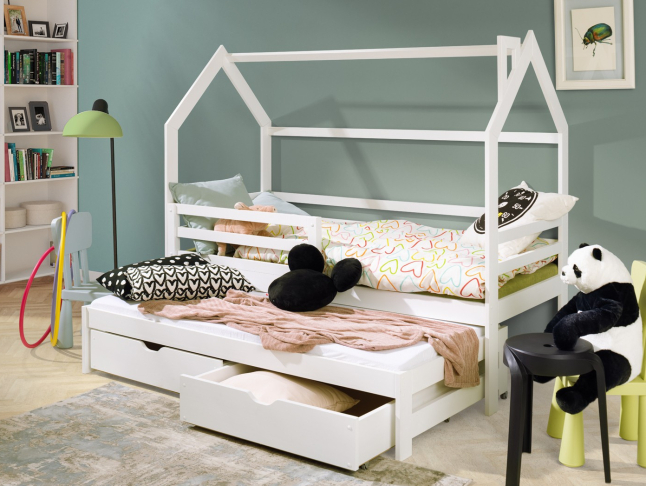 Dvigulė vaikiška lova su stalčiais DISNEY 90x190 1 Dvigulė vaikiška lova su stalčiais DISNEY 90x190 1