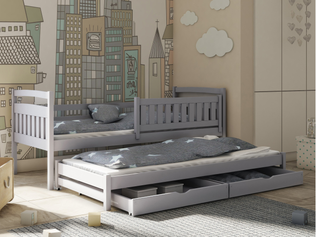 Dvigulė vaikiška lova su stalčiais GALAXY 80x160 1 Dvigulė vaikiška lova su stalčiais GALAXY 80x160 1