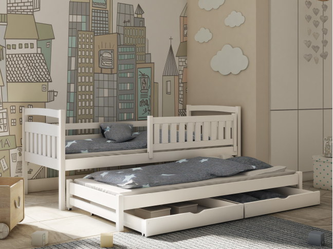 Dvigulė vaikiška lova su stalčiais GALAXY 90x200 1 Dvigulė vaikiška lova su stalčiais GALAXY 90x200 1