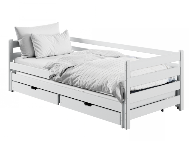 Dvigulė vaikiška lova su stalčiais HABI 90x200 3 Dvigulė vaikiška lova su stalčiais HABI 90x200 3