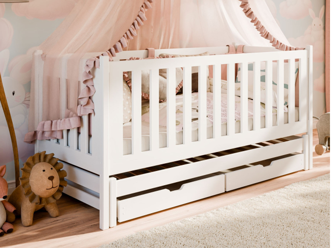 Dvigulė vaikiška lova su stalčiais KAJA 80x160 10 Dvigulė vaikiška lova su stalčiais KAJA 80x160 10