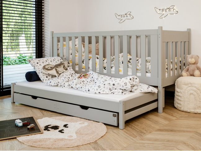 Dvigulė vaikiška lova su stalčiais KAJA 80x160 15