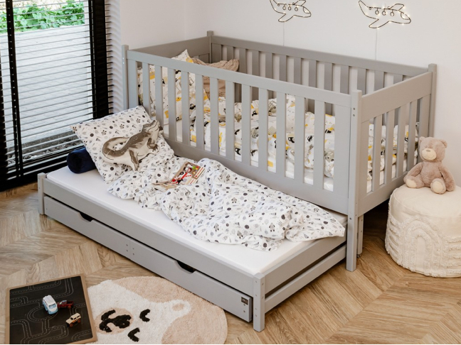 Dvigulė vaikiška lova su stalčiais KAJA 80x160 14 Dvigulė vaikiška lova su stalčiais KAJA 80x160 14