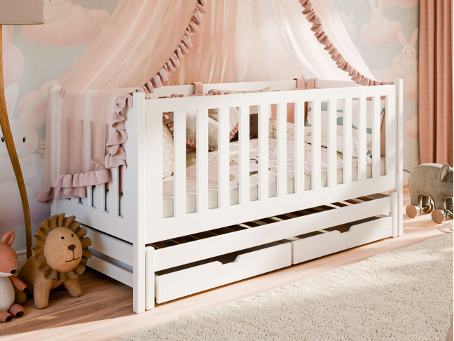 Dvigulė vaikiška lova su stalčiais KAJA 80x160 1