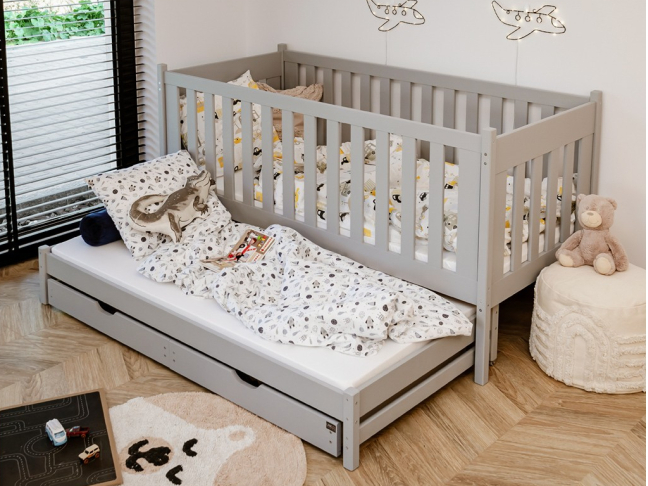 Dvigulė vaikiška lova su stalčiais KAJA 80x200 4 Dvigulė vaikiška lova su stalčiais KAJA 80x200 4