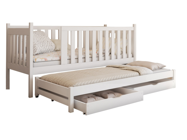 Dvigulė vaikiška lova su stalčiais KAJA 80x200 5