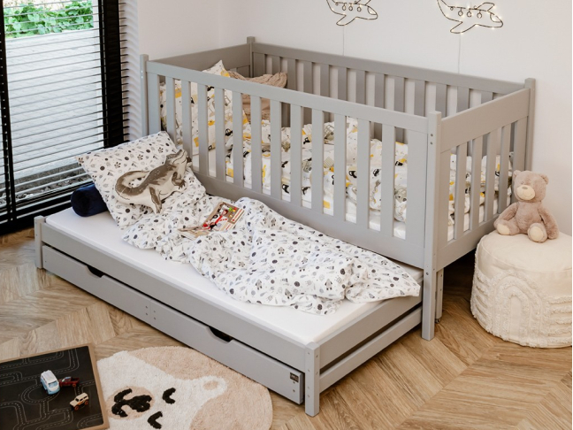 Dvigulė vaikiška lova su stalčiais KAJA 90x190 12