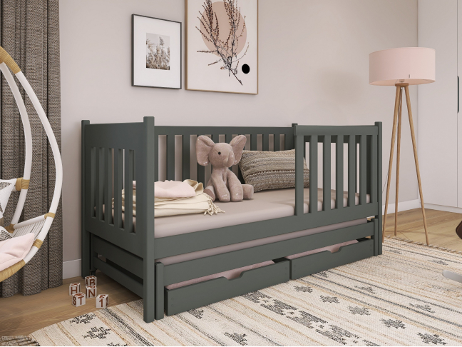 Dvigulė vaikiška lova su stalčiais KAJA 90x190 5 Dvigulė vaikiška lova su stalčiais KAJA 90x190 5