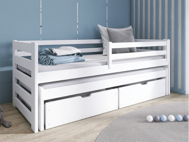 Dvigulė vaikiška lova su stalčiais SENSO 80x160 6