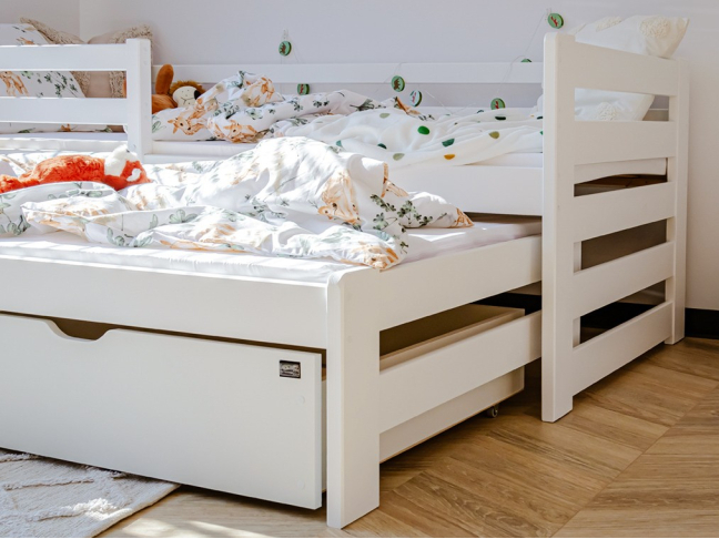 Dvigulė vaikiška lova su stalčiais SENSO 90x200 16