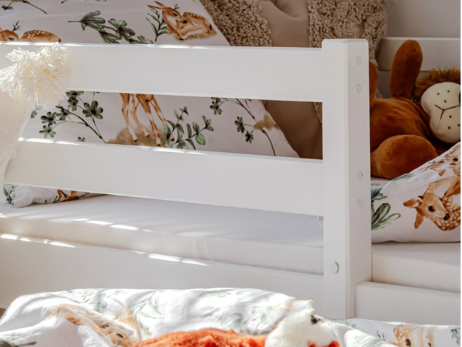 Dvigulė vaikiška lova su stalčiais SENSO 90x200 19