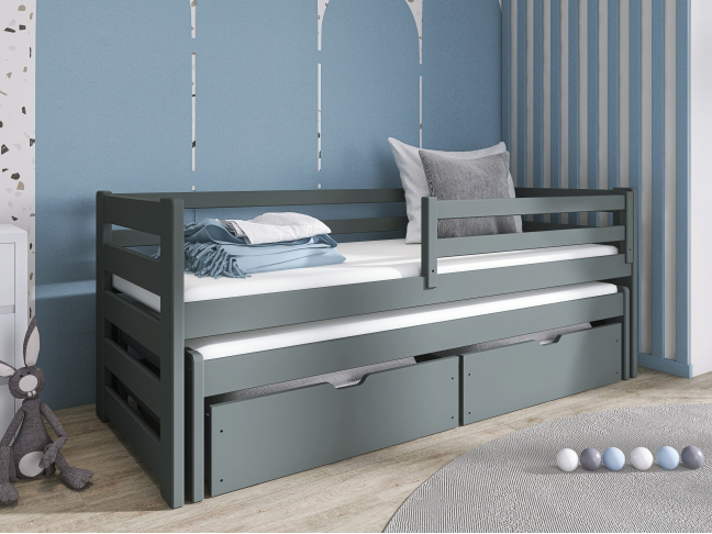 Dvigulė vaikiška lova su stalčiais SENSO 90x200 1 Dvigulė vaikiška lova su stalčiais SENSO 90x200 1